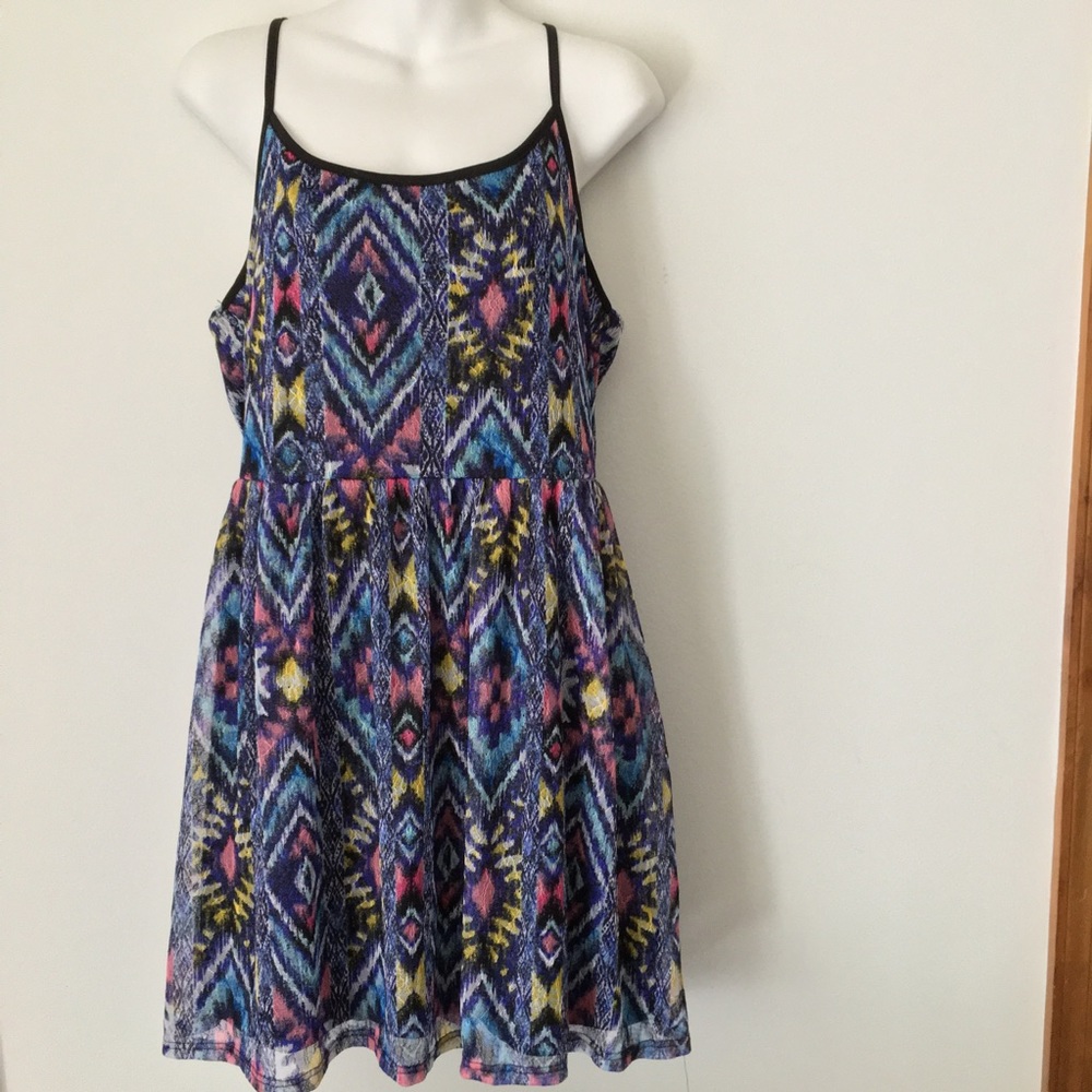 Adorable Multi Color Sundress by Xhiliration EUC
